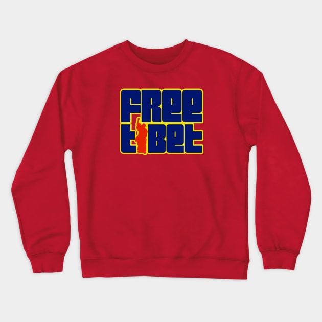 Free Tibet Crewneck Sweatshirt by mafmove